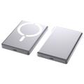 C26 10000mAh magnetisk powerbank med 18W USB-C-hurtigopladning - sølv