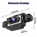 C313 4-kanals 1080p WiFi-dashcam med bagkamera - optagelse indefra og udefra - sort