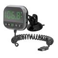 C80 6-i-1 HUD-skærm til bilen med Bluetooth 5.3 og FM-sender - sort