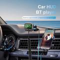 C80 6-i-1 HUD-skærm til bilen med Bluetooth 5.3 og FM-sender - sort