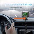 C80 6-i-1 HUD-skærm til bilen med Bluetooth 5.3 og FM-sender - sort