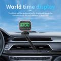 C80 6-i-1 HUD-skærm til bilen med Bluetooth 5.3 og FM-sender - sort