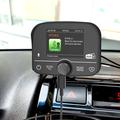 C9 DAB+ digital radiomodtager til biler - Bluetooth 5.0, berøringsskærm, USB-C, FM-sender og AUX-udgang - Sort
