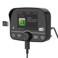 C9 DAB+ digital radiomodtager til biler - Bluetooth 5.0, berøringsskærm, USB-C, FM-sender og AUX-udgang - Sort