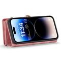 Caseme 2-i-1 Multifunktionel iPhone 14 Pro Max Pung - Pink