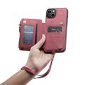 Caseme C20 Lynlåslomme iPhone 14 Plus Hybrid Cover - Rød