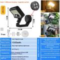 CCP0144 Solcelledrevet væglampe med 92 LED\'er og bevægelsessensor - IP65
