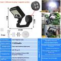 CCP0144 Solcelledrevet væglampe med 92 LED\'er og bevægelsessensor - IP65 - Hvidt lys