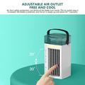 CF-002T Bærbar bordmodel luftkøler - USB, berøringsbetjening, 480ml vandbeholder - hvid