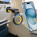 CH21 Bærbar, sammenklappelig magnetisk telefonholder til fly-/togborde