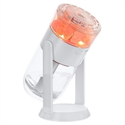 CL37 280ml luftfugter med saltkrystaller og 7-farvet stemningsbelysning - hvid