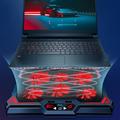 COOLCOLD Touch Control Laptop Cooling Base med 6 blæsere Notebook Cooler Stand