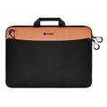 COTECi vandafvisende laptop-taske med frontlomme - 13-14" - Sort / orange