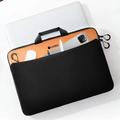 COTECi vandafvisende laptop-taske med frontlomme - 13-14" - Sort / orange