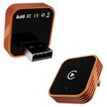 CP030-3 2-i-1 trådløs CarPlay- og Android Auto-adapter - orange / sort
