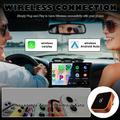 CP030-3 2-i-1 trådløs CarPlay- og Android Auto-adapter - orange / sort