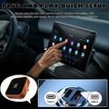 CP030-3 2-i-1 trådløs CarPlay- og Android Auto-adapter - orange / sort