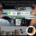 CP031-1 2-i-1 trådløs CarPlay- og Android Auto-adapter - orange / sort
