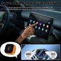 CP031-1 2-i-1 trådløs CarPlay- og Android Auto-adapter - orange / sort