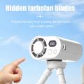 CYKE F28 mini-køleventilator med fleksible blæksprutteben - hvid
