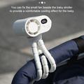 CYKE F28 mini-køleventilator med fleksible blæksprutteben - hvid