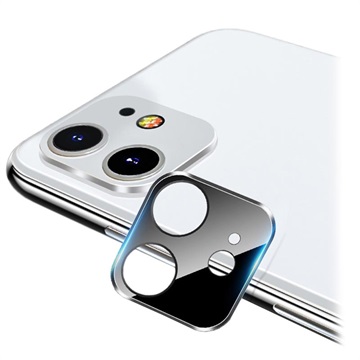 iPhone 11 Kamera Linse Metal & Hærdet glas skærmbeskyttelse - Sort