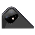 iPhone 11 Kamera Linse Metal & Skærmbeskyttelse Hærdet Glas - Sort