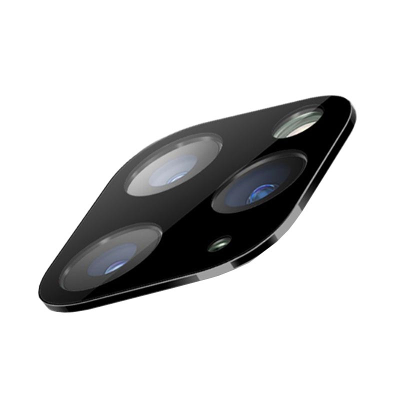 En effektiv Konsultation moronic iPhone 11 Pro/11 Pro Max Kamera Linse Metal & Panserglas skærmbeskyttelse -  Sort