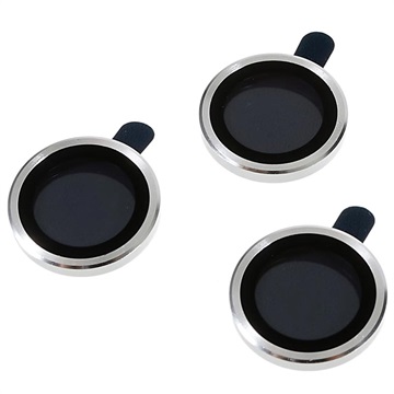 iPhone 14 Pro/14 Pro Max Kamera Linse Hærdet Glas Beskytter - 3 Stk. - Sølv