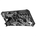 Camo Series Samsung Galaxy A53 5G Hybrid Cover med Stand - Sort