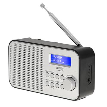 Camry CR 1179 DAB/DAB+/FM-radio med 2000mAh batteri - sølv/sort