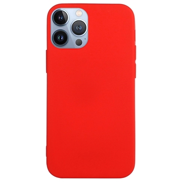 Candy Color iPhone 14 Pro TPU Cover - Rød