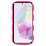 Samsung Galaxy A36/A56 Candy Color Wavy TPU Cover - Hot Pink
