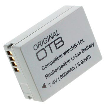 Canon NB-10L Batteri - PowerShot G3 X, G1 X, SX60 HS - 800mAh