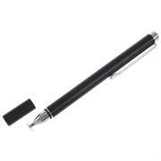 Universal kapacitiv Stylus Pen med præcisions spids - 126mm - Sort