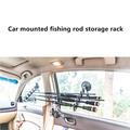 Fiskestangsholder til bilen med sugekop - 4 pladser