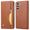 Card Set Series Samsung Galaxy S21 FE 5G Pung Taske - Brun