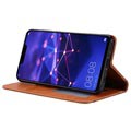 Kort Sæt Series Huawei Mate 20 Lite Flip Cover med Pung - Brun