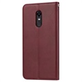 Kort Sæt Series OnePlus 6T Flip Cover med Pung - Vinrød