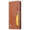 Kort sæt Series Samsung Galaxy Note9 Flip Cover med Pung - Brun