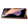 Card Set Series Xiaomi Redmi Note 11 Pro/Note 11 Pro+ Flip Cover med Pung - Brun