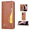 Card Set Series Xiaomi Redmi Note 11 Pro/Note 11 Pro+ Flip Cover med Pung - Brun