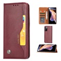 Card Set Series Xiaomi Redmi Note 11 Pro/Note 11 Pro+ Flip Cover med Pung - Vinrød