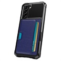 Kortholder Samsung Galaxy S21 5G Hybrid Cover - Blå