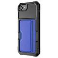 iPhone 7/8/SE (2020)/SE (2022) Kortholder Hybrid Cover - Blå