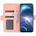 HTC Desire 22 Pro Pung Cover med Kortholder - Pink