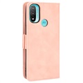 Motorola Moto E20 Pung Cover med Kortholder - Pink