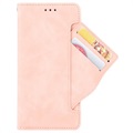 Motorola Moto E20 Pung Cover med Kortholder - Pink