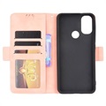 Motorola Moto E20 Pung Cover med Kortholder - Pink