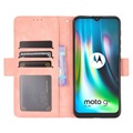 Motorola Moto E7 Plus Pung Cover med Kortholder - Pink
